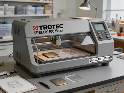 Trotec Speedy 100 flexx compact dual-source desktop laser