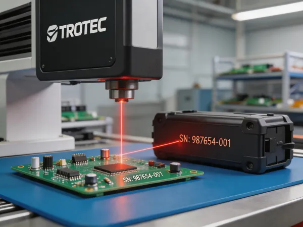 Fiber laser marking PCB serial number
