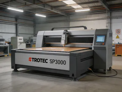 Trotec SP3000 industrial large format CO2 sheet cutter